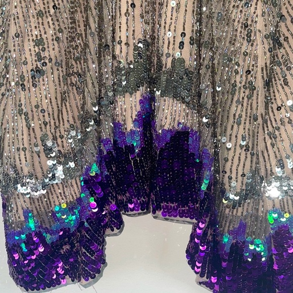 Anthropologie Let Me Be Sequin Splash Embellished Tank Top - Picture 9 of 15